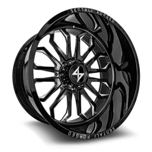 Sentali – Forged SF-3 – Black – 28″x16″ -99mm – Summer Wheels – SF328166299BM